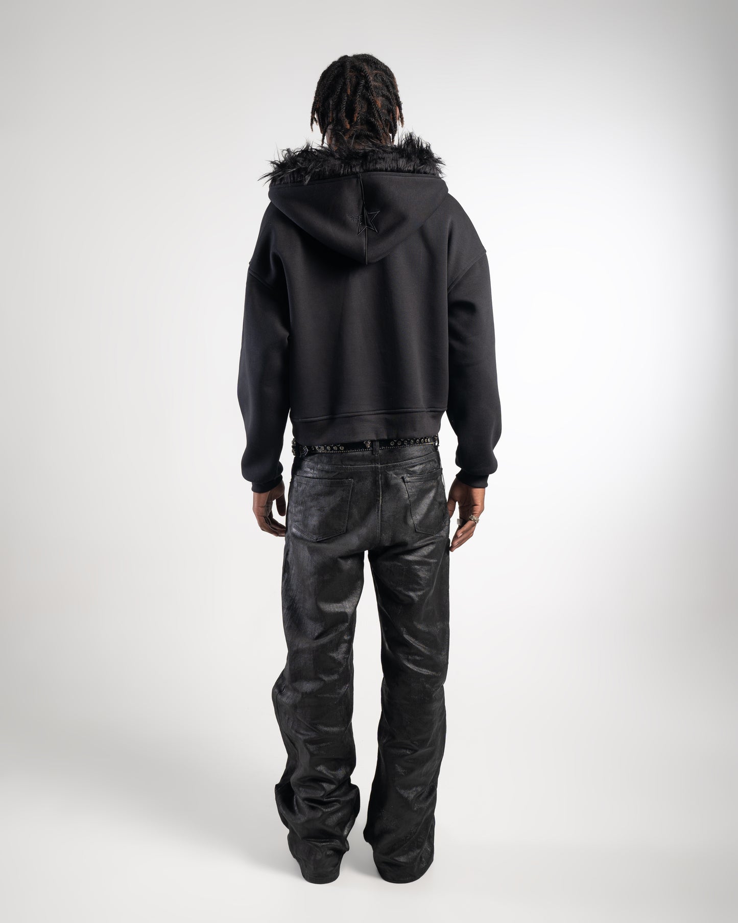 CITY BLACK FUR JACKET